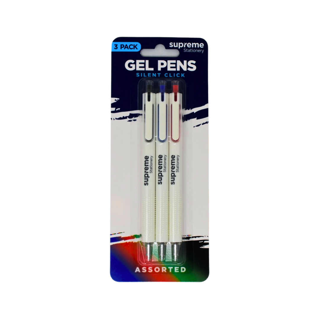 CLICK GEL PENS MIX 3PACK (BP-6652)